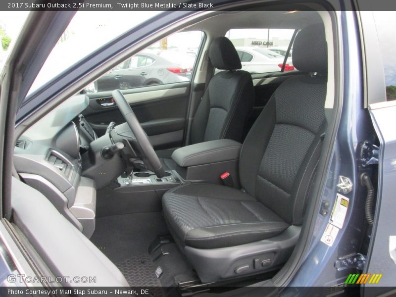 Twilight Blue Metallic / Slate Black 2017 Subaru Outback 2.5i Premium