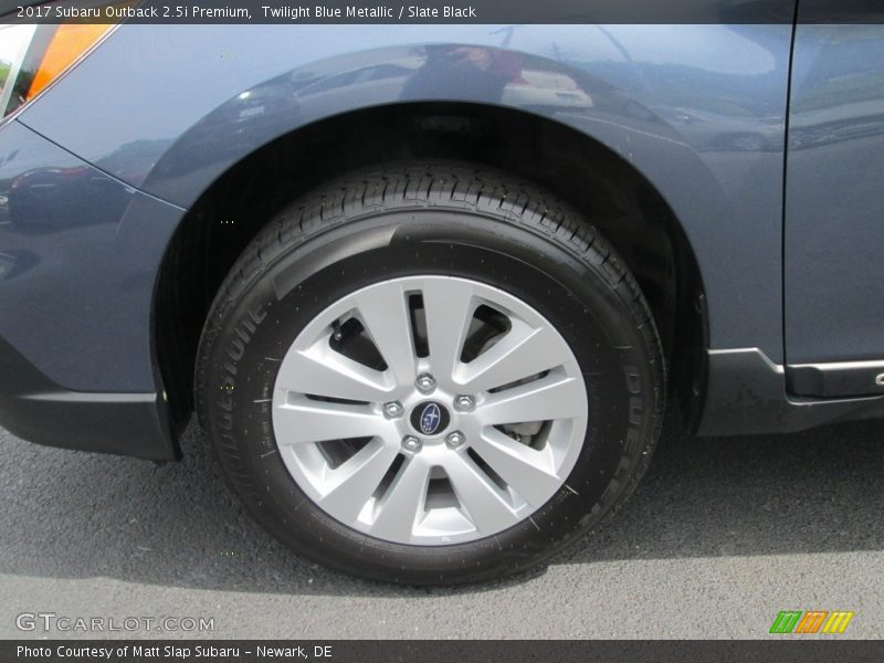 Twilight Blue Metallic / Slate Black 2017 Subaru Outback 2.5i Premium