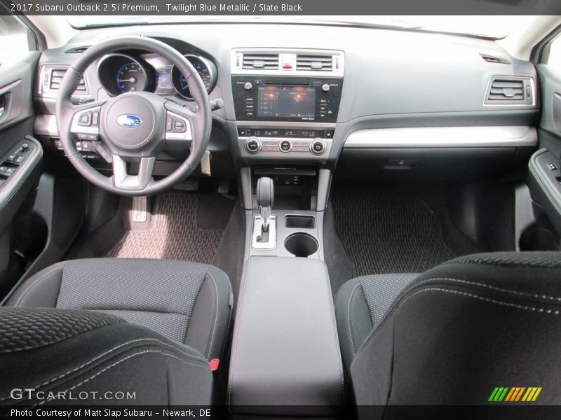Twilight Blue Metallic / Slate Black 2017 Subaru Outback 2.5i Premium
