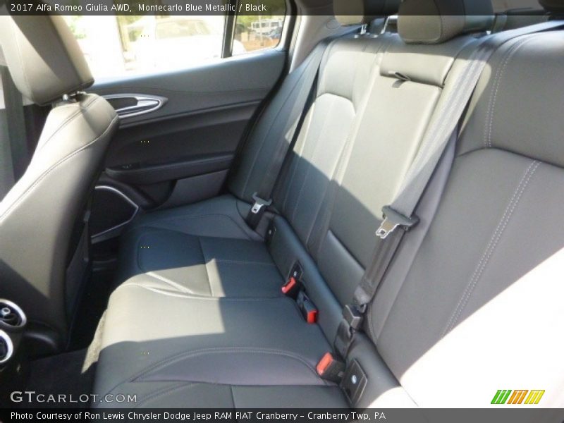 Montecarlo Blue Metallic / Black 2017 Alfa Romeo Giulia AWD