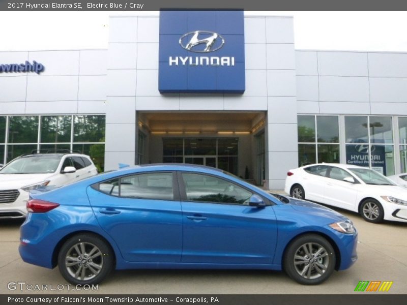 Electric Blue / Gray 2017 Hyundai Elantra SE