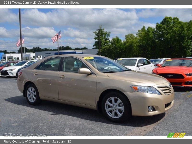 Sandy Beach Metallic / Bisque 2011 Toyota Camry LE