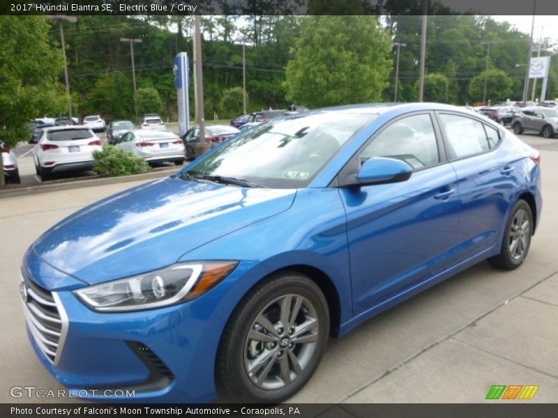 Electric Blue / Gray 2017 Hyundai Elantra SE