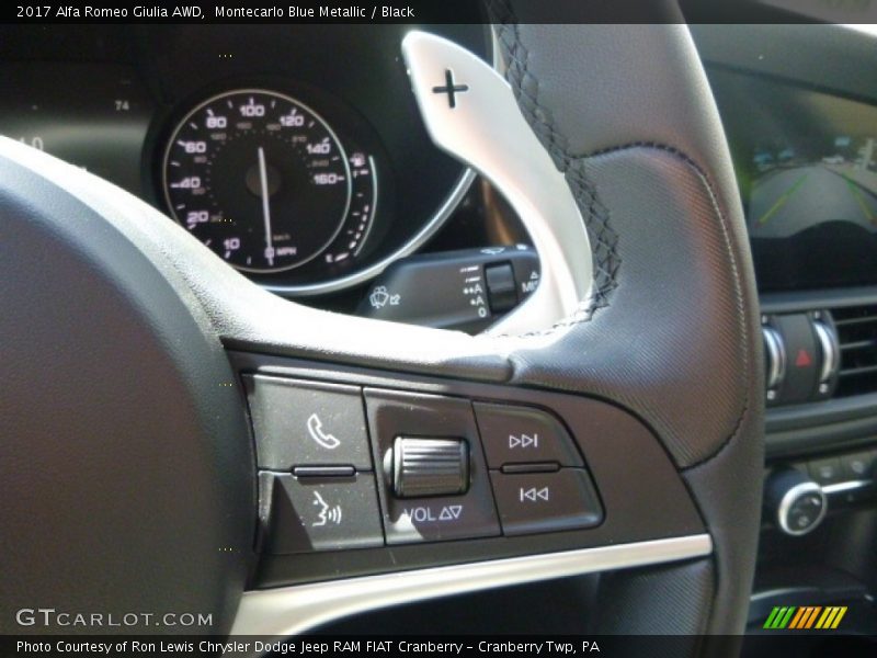 Controls of 2017 Giulia AWD