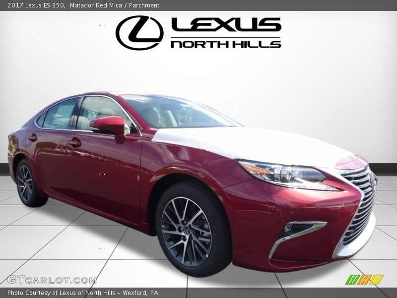 Matador Red Mica / Parchment 2017 Lexus ES 350