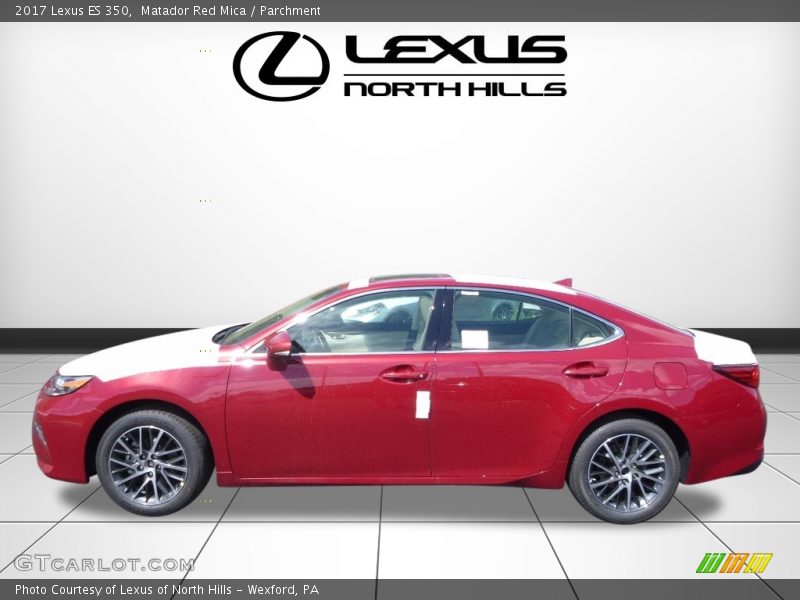 Matador Red Mica / Parchment 2017 Lexus ES 350
