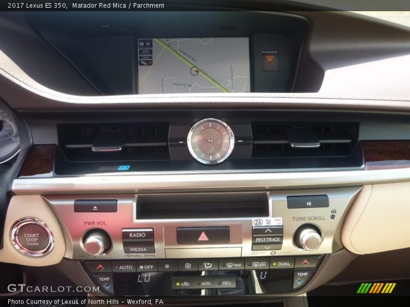 Matador Red Mica / Parchment 2017 Lexus ES 350