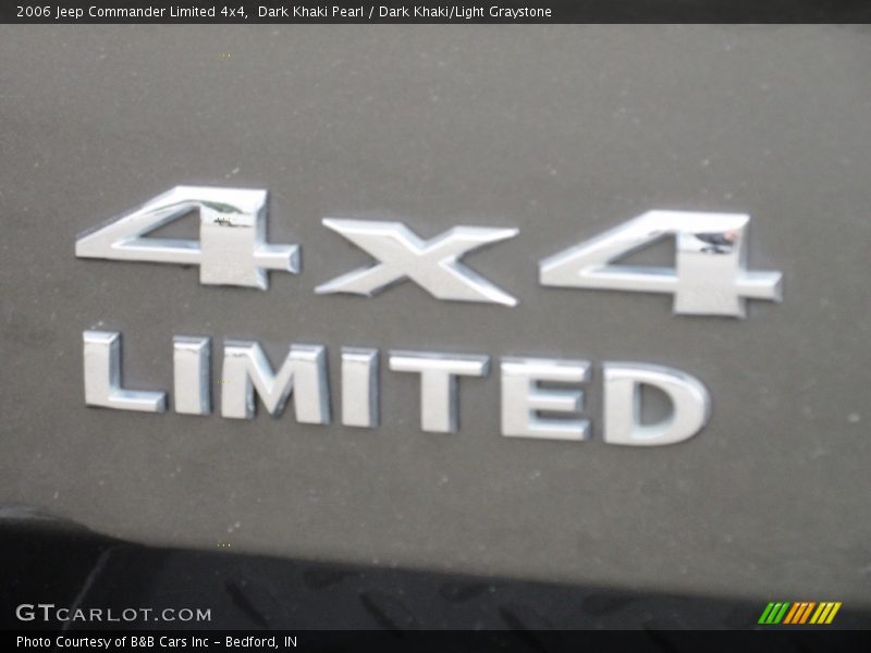 Dark Khaki Pearl / Dark Khaki/Light Graystone 2006 Jeep Commander Limited 4x4