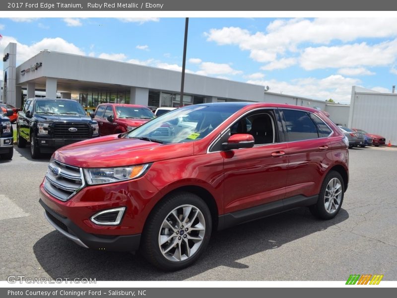 Ruby Red Metallic / Ebony 2017 Ford Edge Titanium