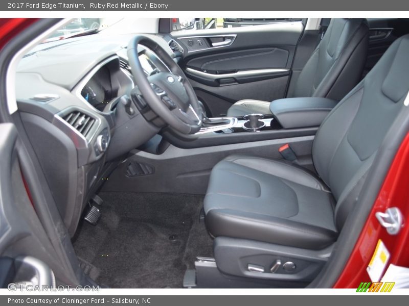 Ruby Red Metallic / Ebony 2017 Ford Edge Titanium