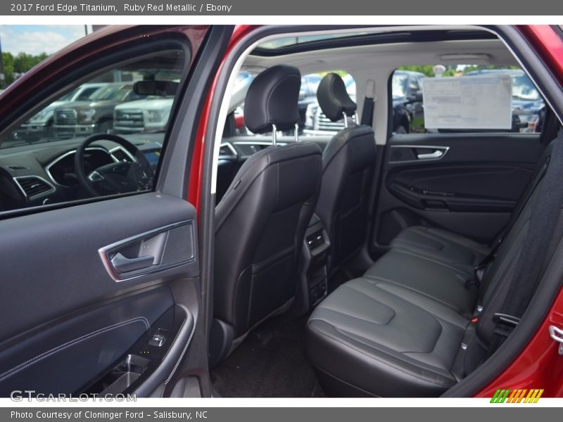 Ruby Red Metallic / Ebony 2017 Ford Edge Titanium
