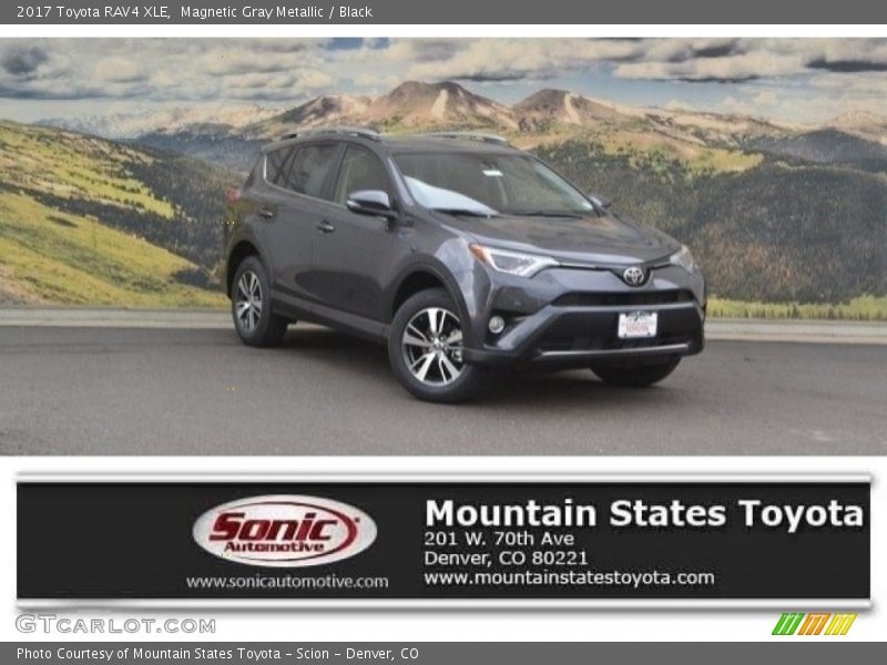 Magnetic Gray Metallic / Black 2017 Toyota RAV4 XLE