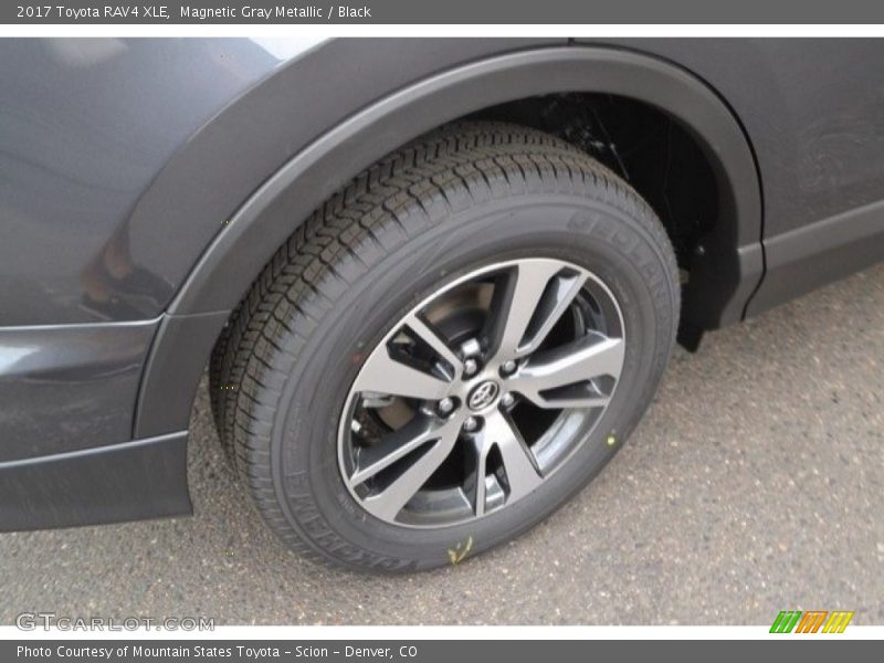 Magnetic Gray Metallic / Black 2017 Toyota RAV4 XLE