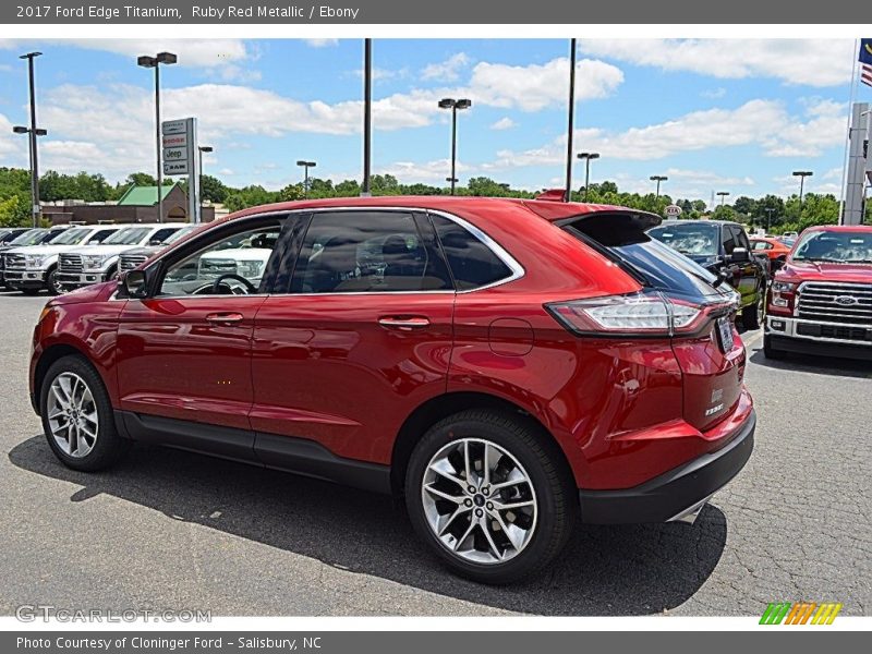 Ruby Red Metallic / Ebony 2017 Ford Edge Titanium