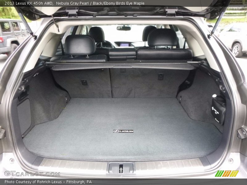 Nebula Gray Pearl / Black/Ebony Birds Eye Maple 2013 Lexus RX 450h AWD