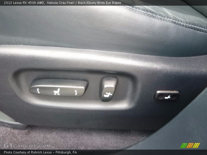 Nebula Gray Pearl / Black/Ebony Birds Eye Maple 2013 Lexus RX 450h AWD
