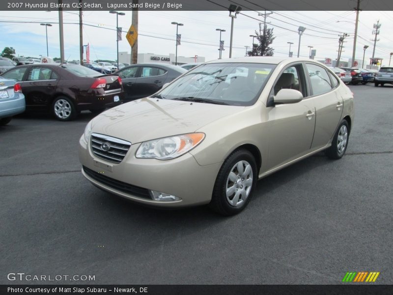 Laguna Sand Beige / Beige 2007 Hyundai Elantra GLS Sedan