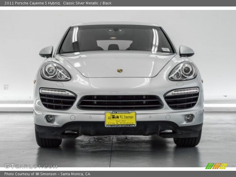 Classic Silver Metallic / Black 2011 Porsche Cayenne S Hybrid