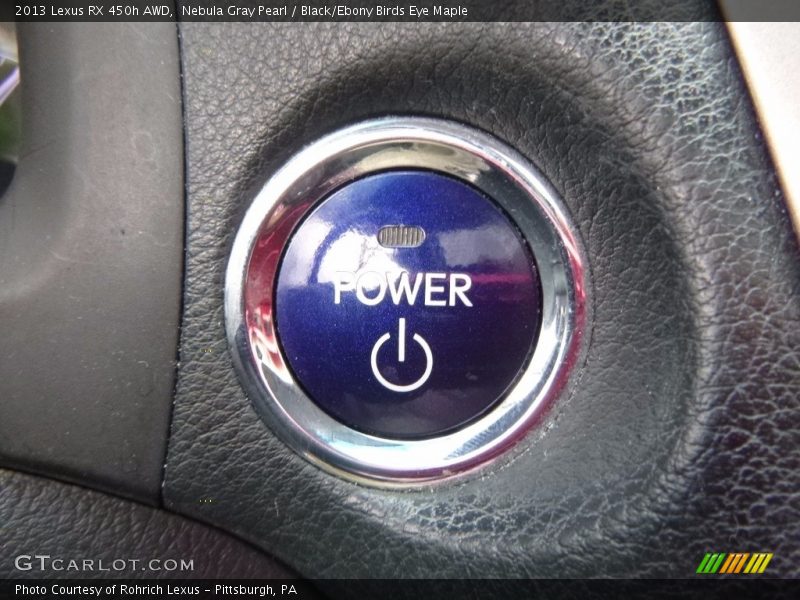 Nebula Gray Pearl / Black/Ebony Birds Eye Maple 2013 Lexus RX 450h AWD
