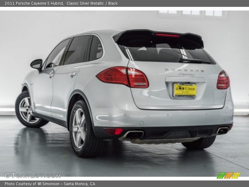 Classic Silver Metallic / Black 2011 Porsche Cayenne S Hybrid