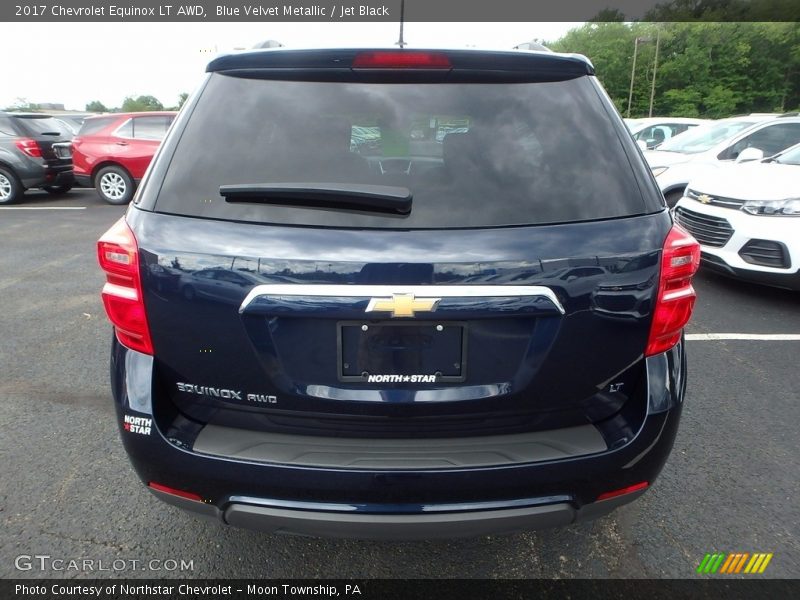 Blue Velvet Metallic / Jet Black 2017 Chevrolet Equinox LT AWD