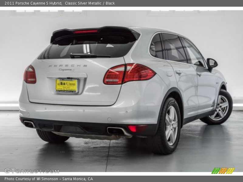 Classic Silver Metallic / Black 2011 Porsche Cayenne S Hybrid