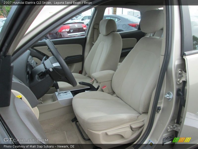 Laguna Sand Beige / Beige 2007 Hyundai Elantra GLS Sedan