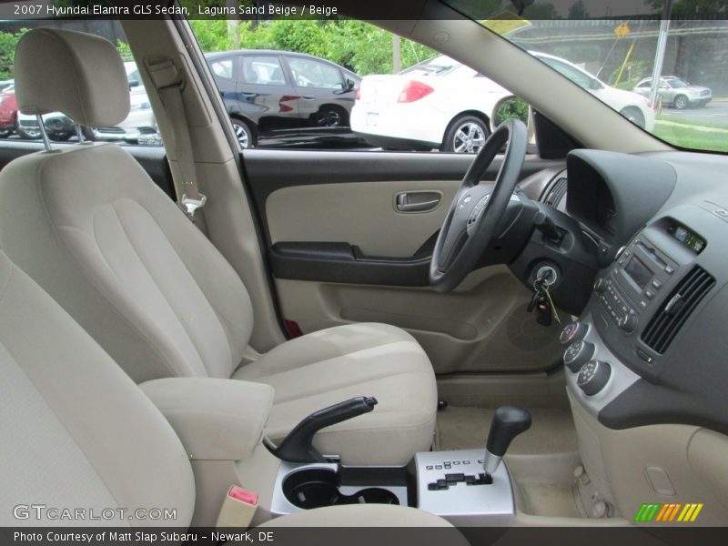 Laguna Sand Beige / Beige 2007 Hyundai Elantra GLS Sedan