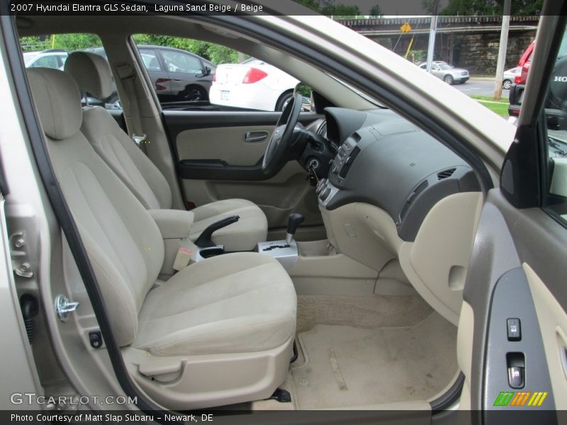 Laguna Sand Beige / Beige 2007 Hyundai Elantra GLS Sedan