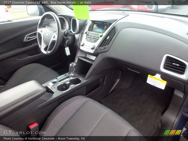 Blue Velvet Metallic / Jet Black 2017 Chevrolet Equinox LT AWD