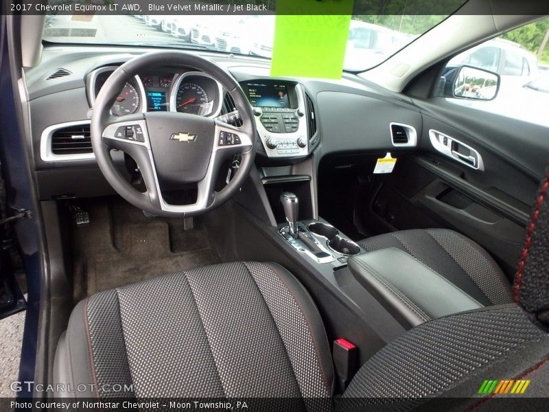 Blue Velvet Metallic / Jet Black 2017 Chevrolet Equinox LT AWD