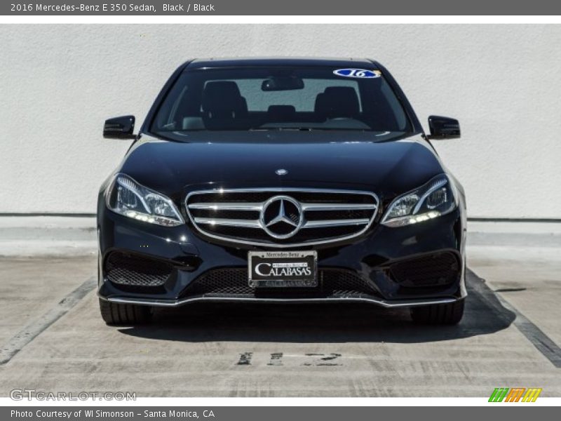 Black / Black 2016 Mercedes-Benz E 350 Sedan