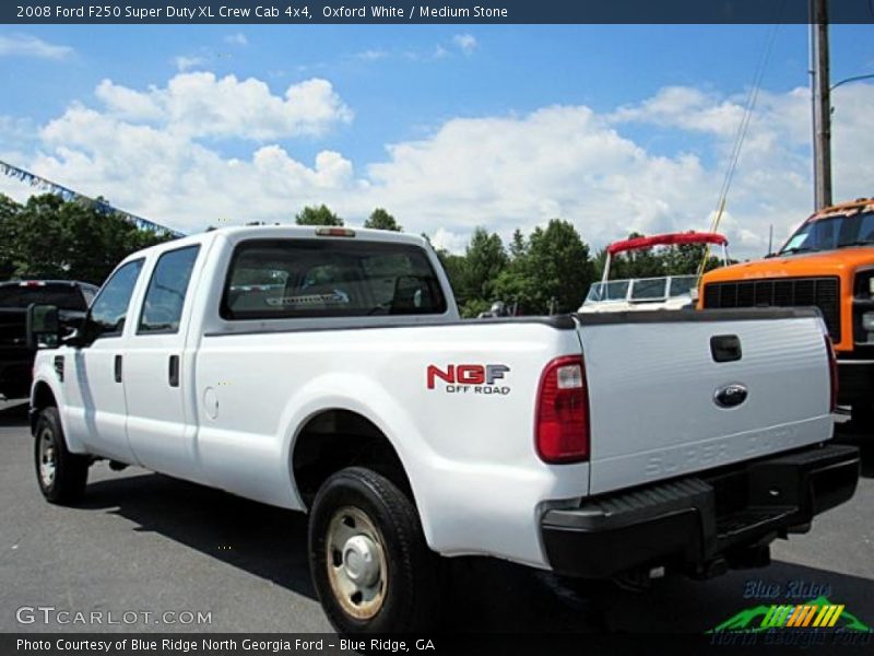 Oxford White / Medium Stone 2008 Ford F250 Super Duty XL Crew Cab 4x4