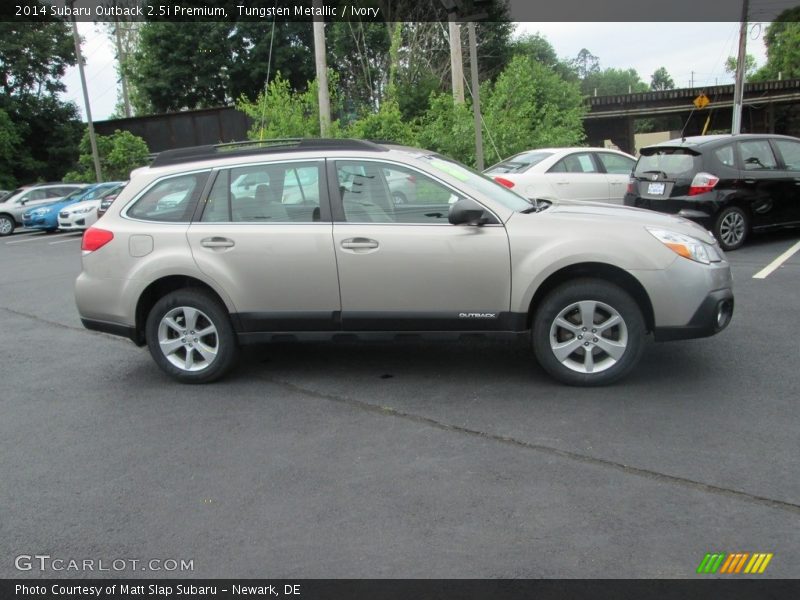 Tungsten Metallic / Ivory 2014 Subaru Outback 2.5i Premium