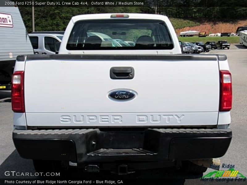 Oxford White / Medium Stone 2008 Ford F250 Super Duty XL Crew Cab 4x4