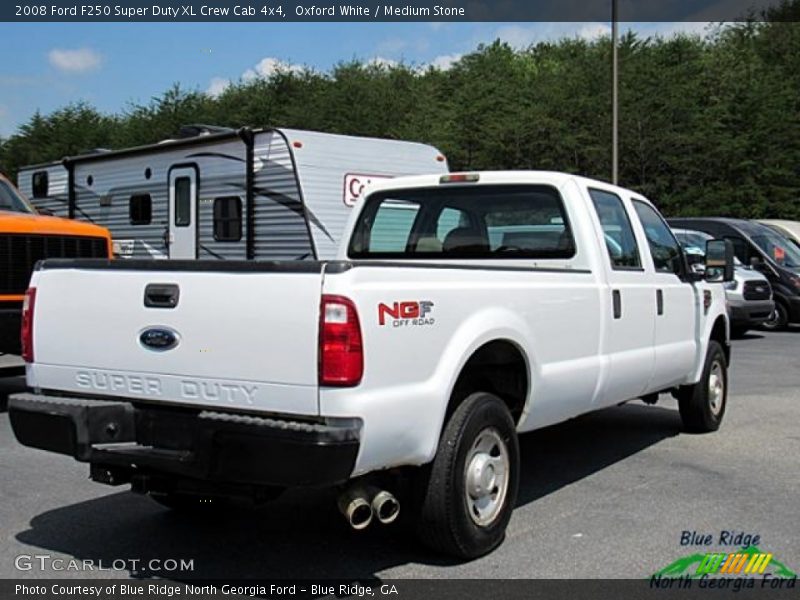 Oxford White / Medium Stone 2008 Ford F250 Super Duty XL Crew Cab 4x4