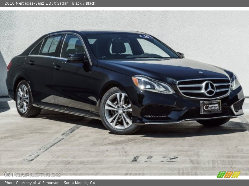 Black / Black 2016 Mercedes-Benz E 350 Sedan