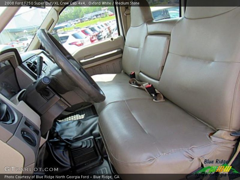 Oxford White / Medium Stone 2008 Ford F250 Super Duty XL Crew Cab 4x4