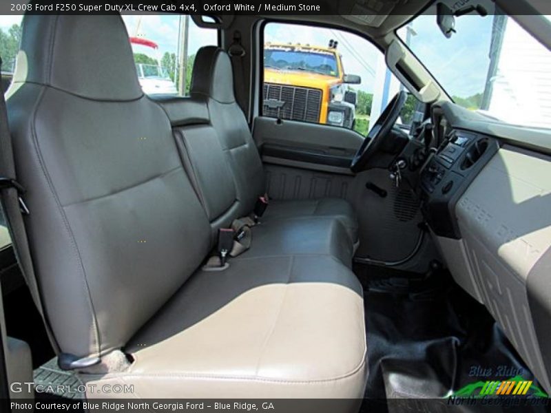 Oxford White / Medium Stone 2008 Ford F250 Super Duty XL Crew Cab 4x4