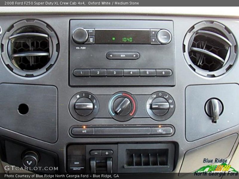 Oxford White / Medium Stone 2008 Ford F250 Super Duty XL Crew Cab 4x4