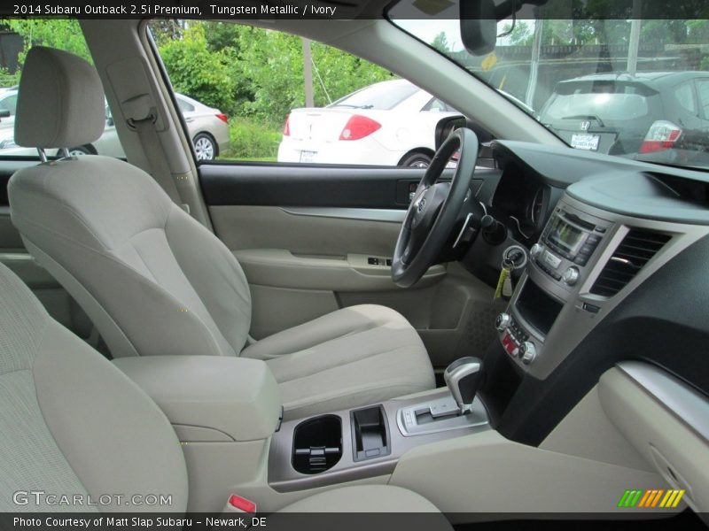 Tungsten Metallic / Ivory 2014 Subaru Outback 2.5i Premium