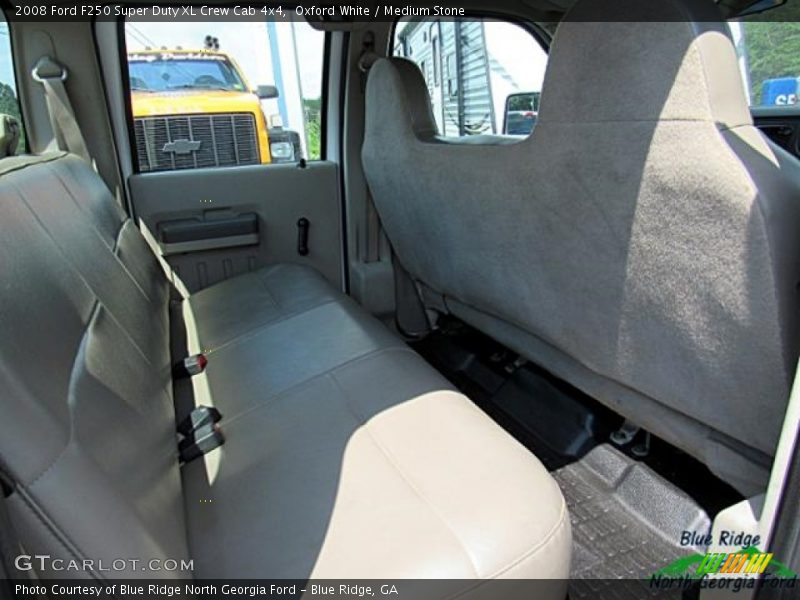Oxford White / Medium Stone 2008 Ford F250 Super Duty XL Crew Cab 4x4