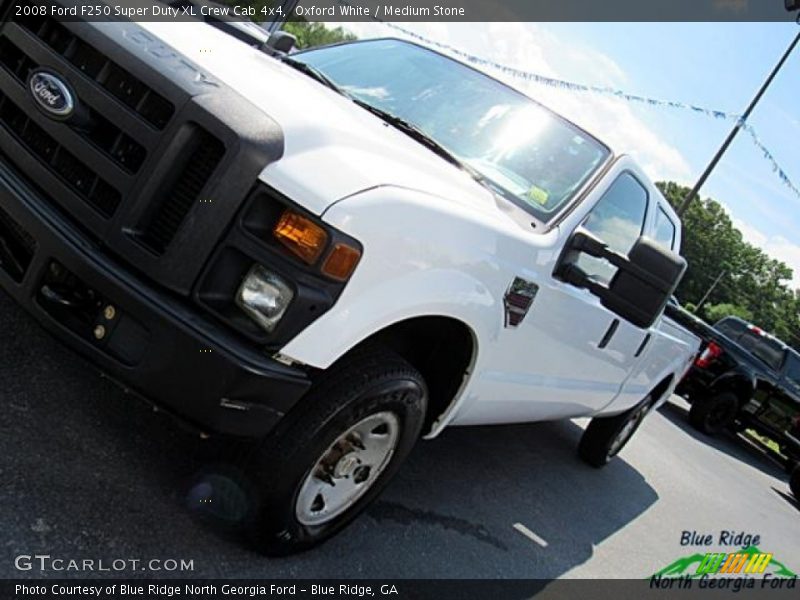 Oxford White / Medium Stone 2008 Ford F250 Super Duty XL Crew Cab 4x4