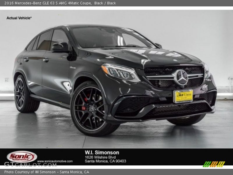 Black / Black 2016 Mercedes-Benz GLE 63 S AMG 4Matic Coupe