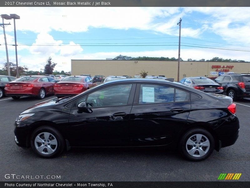 Mosaic Black Metallic / Jet Black 2017 Chevrolet Cruze LS