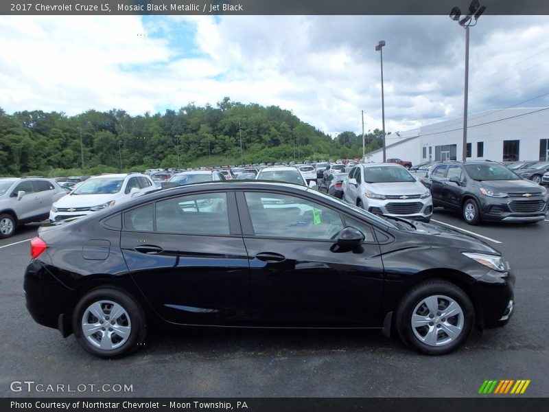 Mosaic Black Metallic / Jet Black 2017 Chevrolet Cruze LS