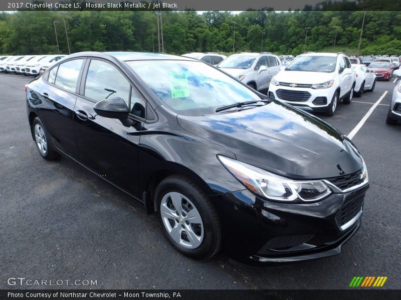 Mosaic Black Metallic / Jet Black 2017 Chevrolet Cruze LS