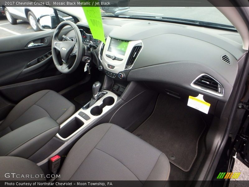 Mosaic Black Metallic / Jet Black 2017 Chevrolet Cruze LS