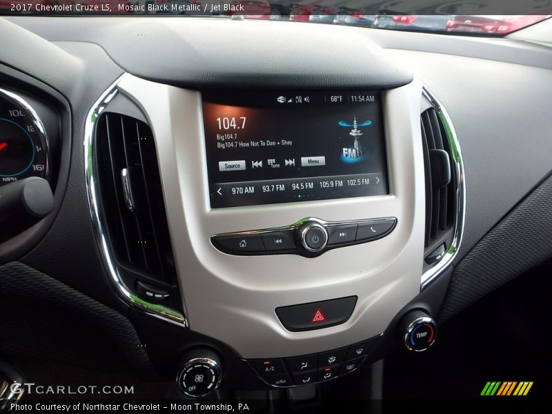 Mosaic Black Metallic / Jet Black 2017 Chevrolet Cruze LS