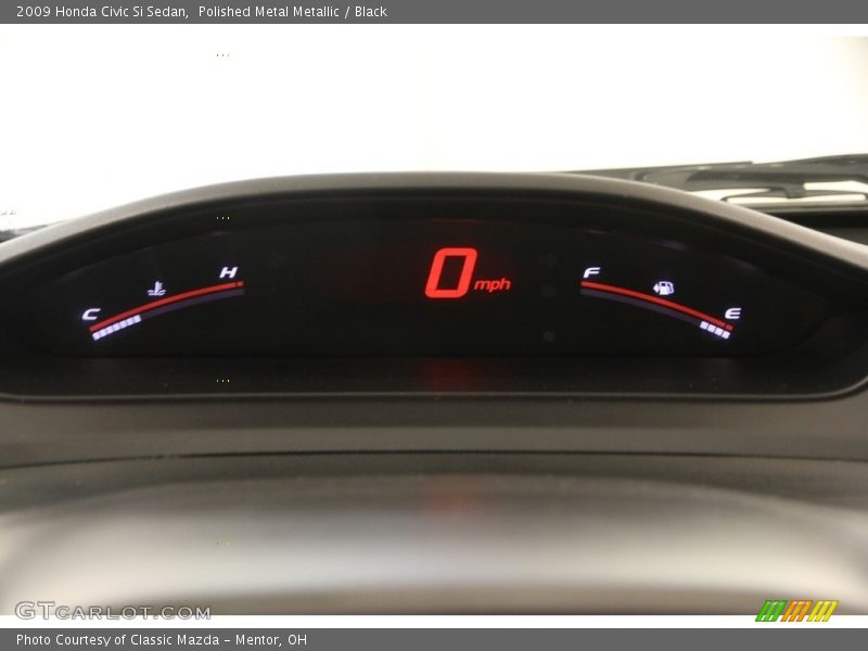 Polished Metal Metallic / Black 2009 Honda Civic Si Sedan